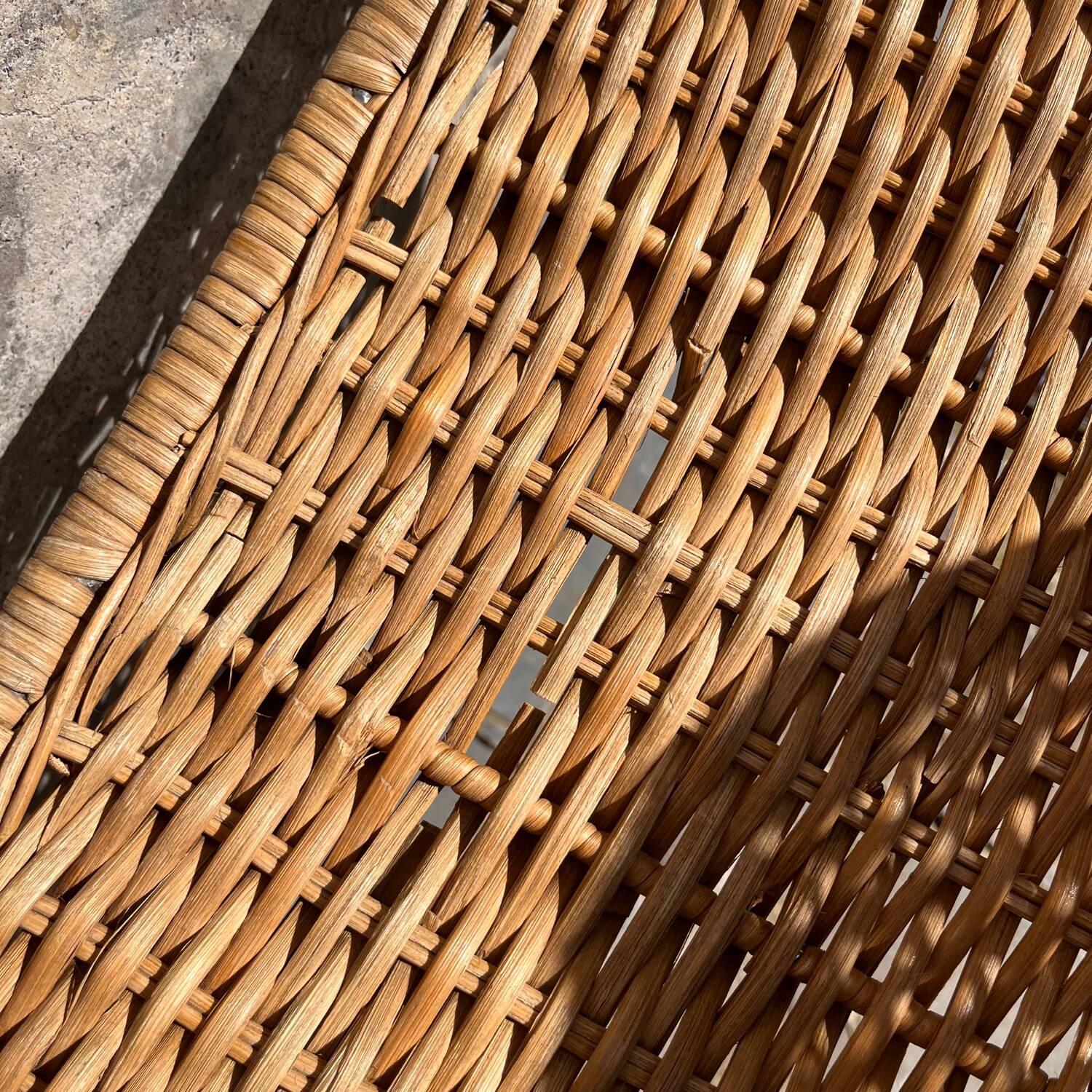 Italian rattan chair from the 1970s