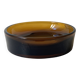 Smoked glass catchall fully tinted in amber.