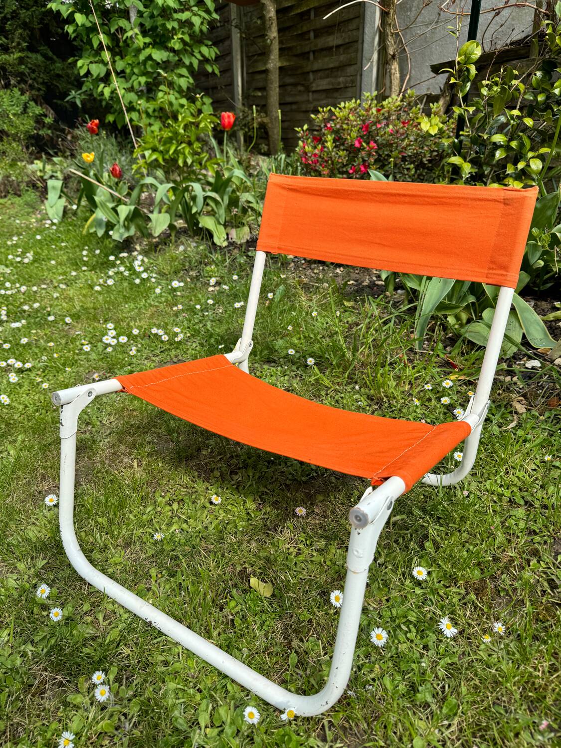 Vintage folding camping chair