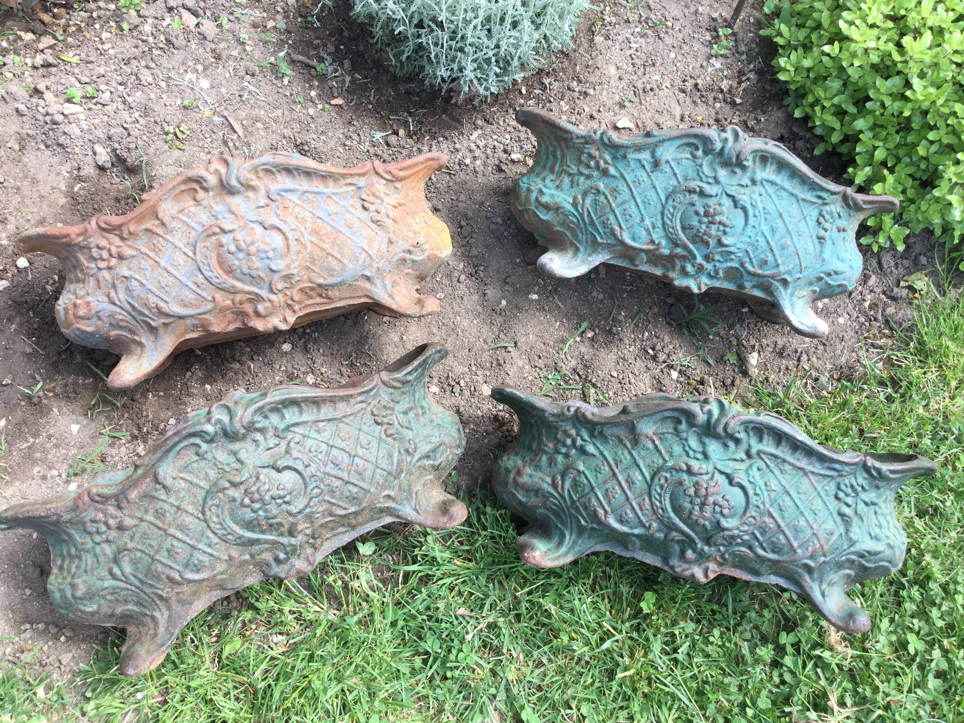 Antique cast iron planter