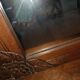 Mirror with 2 drawers solid oak. 50s
