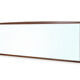 Miroir scandinave horizontal en palissandre de Rio 139x47cm