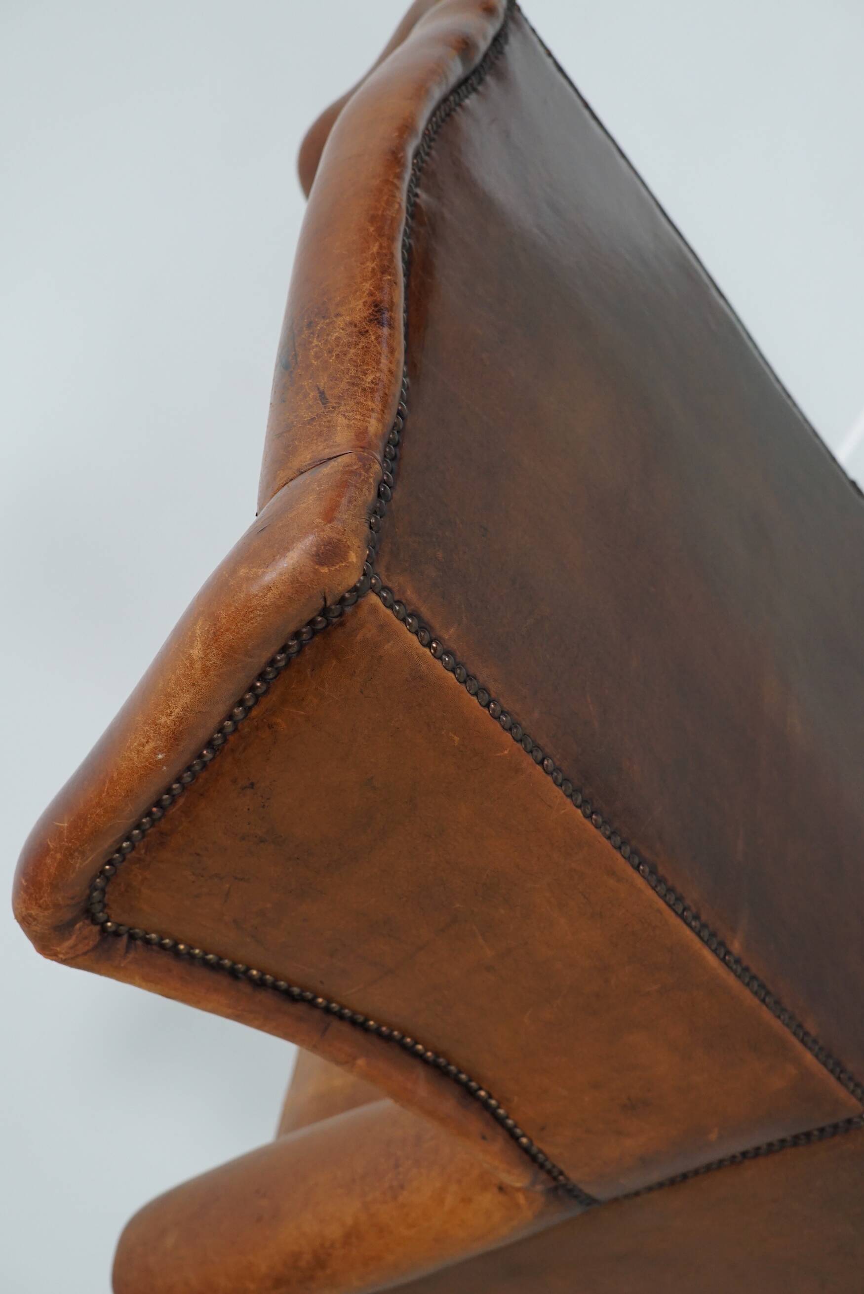 Vintage Dutch Cognac Colored Leather Vintage Dutch Cognac Colored Leather Club ChairClub Chair