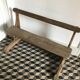 Wooden school bench