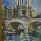 Jules Schyl (1893-1977), Swedish Modern Painting, 1960s, Oil on Canvas, Framed