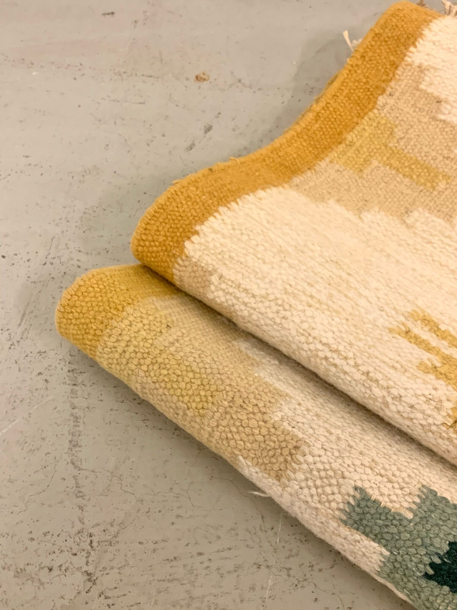 Swedish midcentury  handwoven carpet 1960