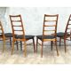 Set of 4 Scandinavian chairs model Liz in rosewood by Niels Koefoed