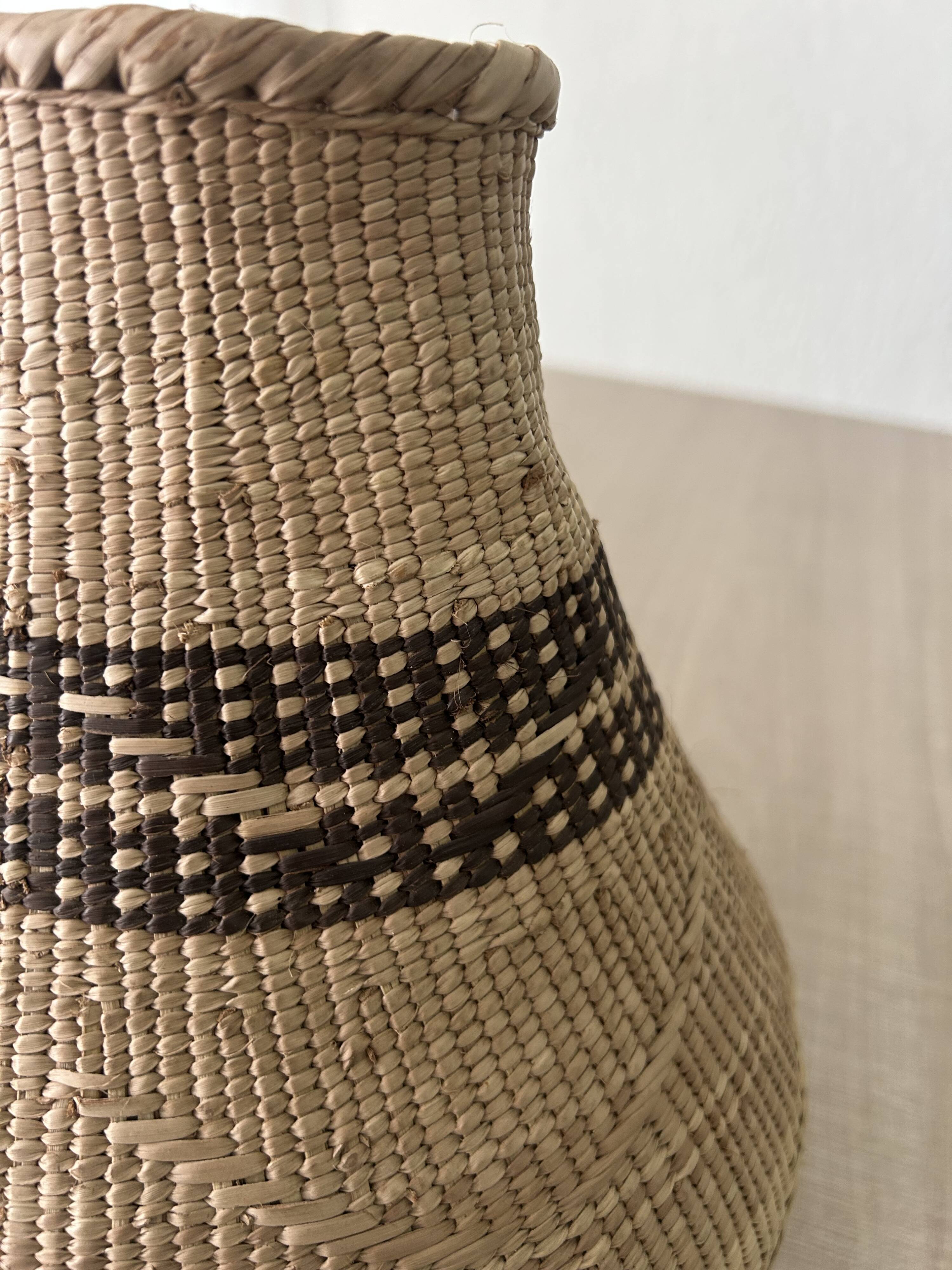 Panier Africain Binga (Tonga) tissé à la main