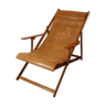 Foldable bamboo chaise longue