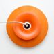 Orange Scandinavian lamp, 1970s