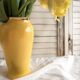 Lot grès et céramique – 2 vases vintage & 4 assiettes en grès spiralé
