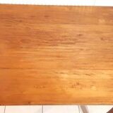 Small flat desk, louis xv cherry wood table, restored