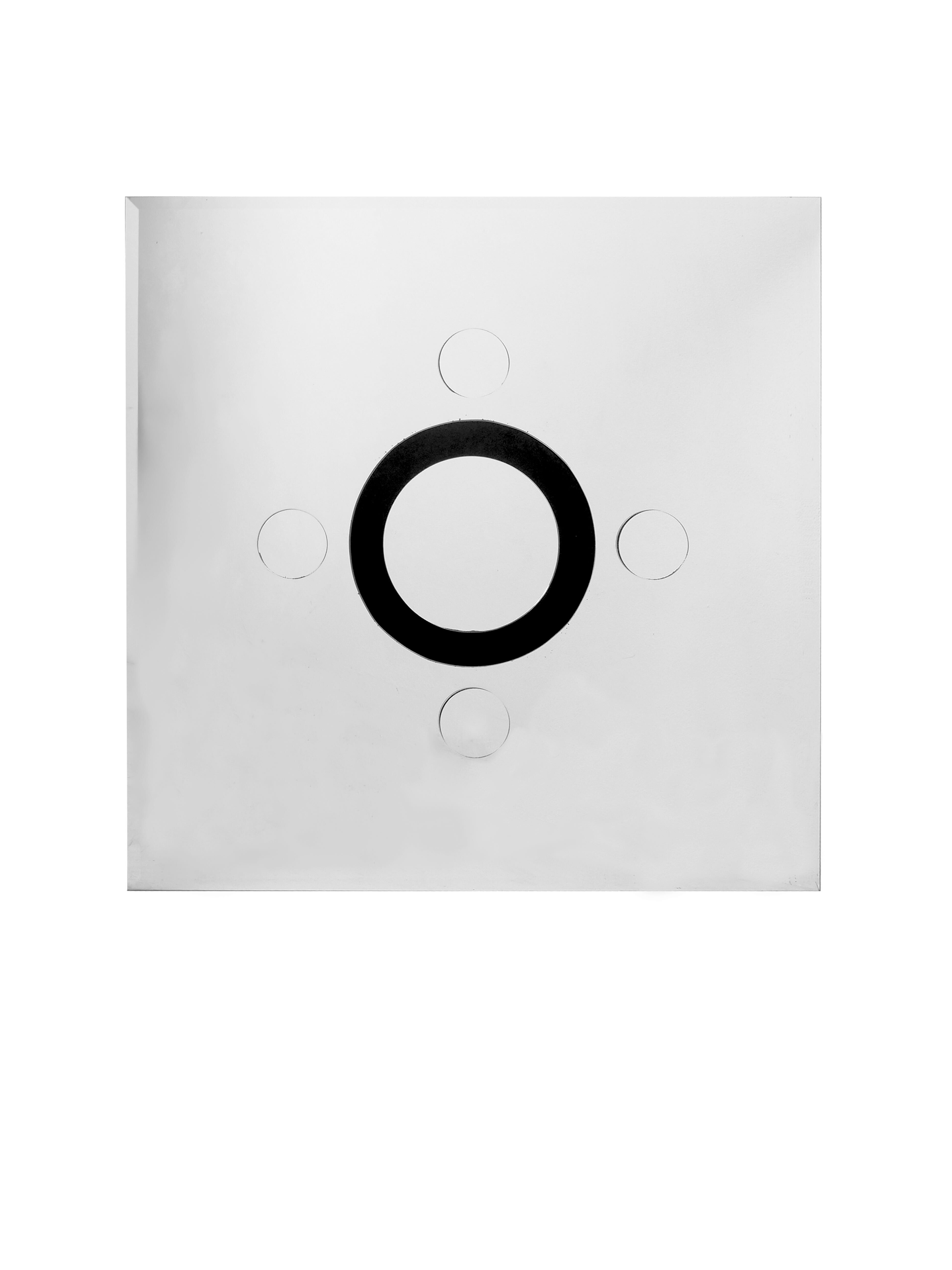 large decorative relief mirror 1980