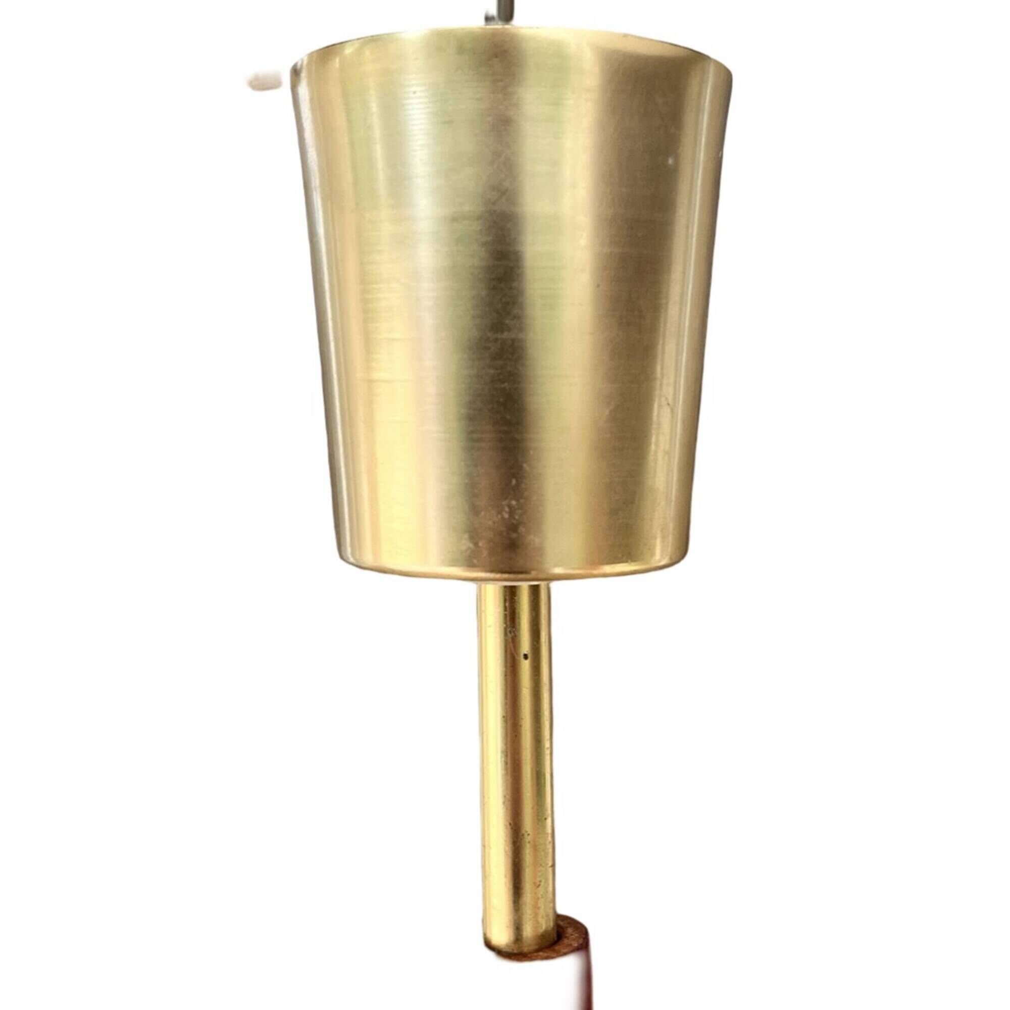 Scandinavian six-arm chandelier made of teak wood, Denmark, 1970s.