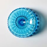 Vintage Iittala Marimekko Aqua Blue Pedestal Bowl - Finnish Design