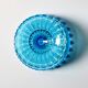 Vintage Iittala Marimekko Aqua Blue Pedestal Bowl - Finnish Design