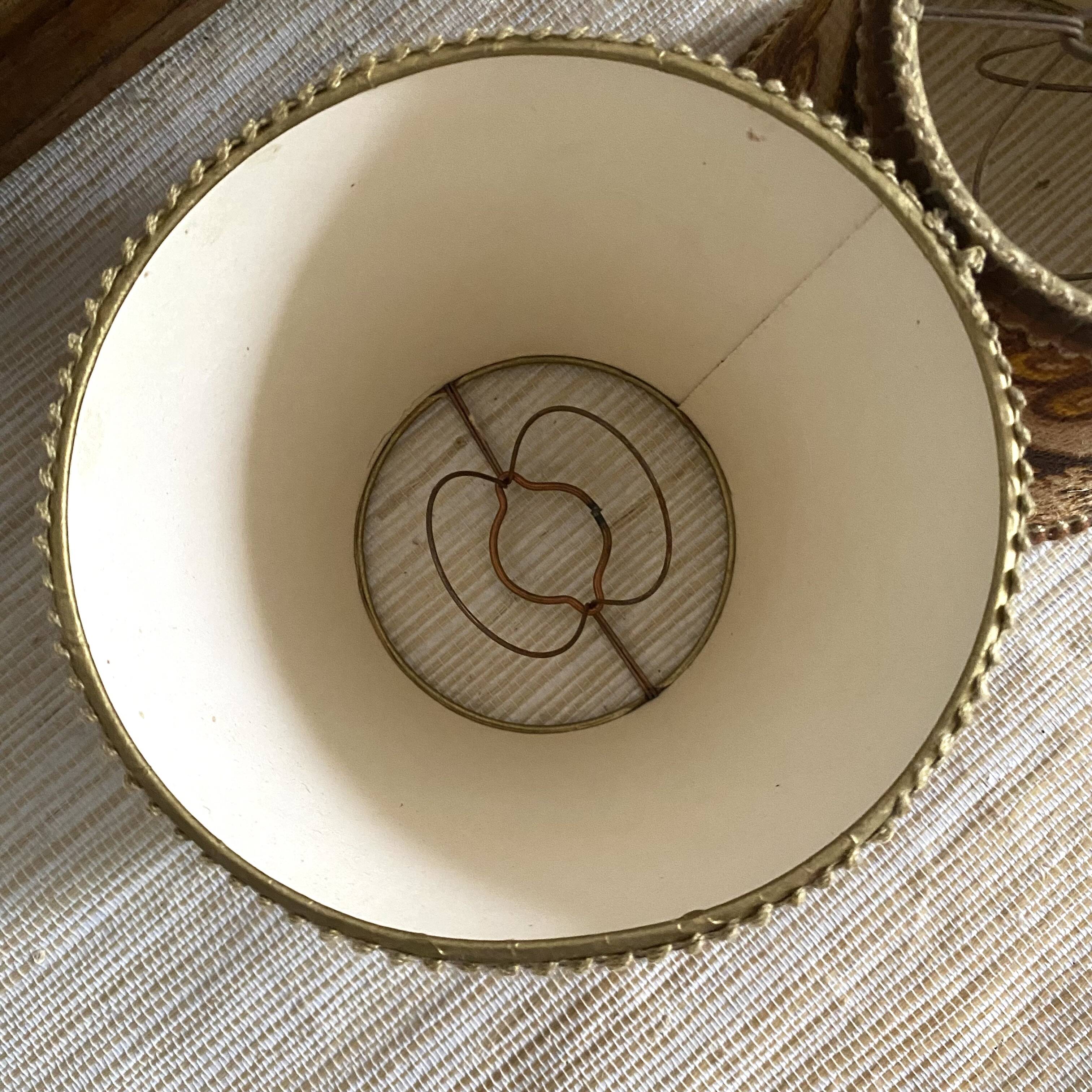 Vintage clip-on lampshades for bedside lamps