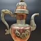 Tibetan ceremonial copper teapot aftaba dragon ewer