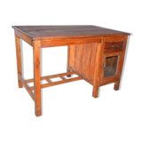 Ancien bureau en teck birman