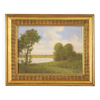 Small landscape signed G. Pisano from the 40s