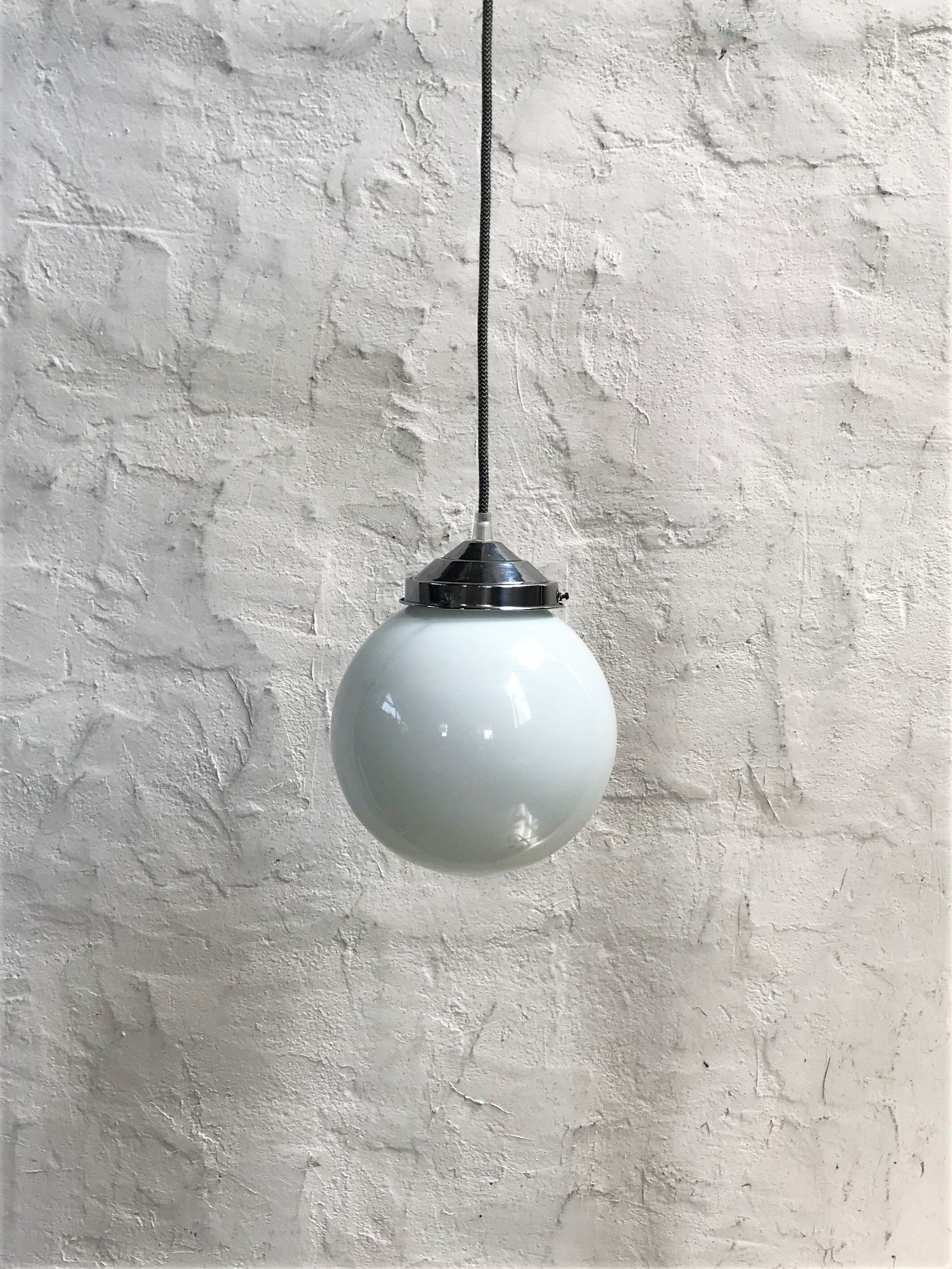 Opaline globe hanging from the 1950s