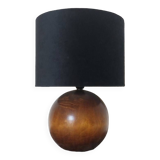 Vintage wooden ball lamp base