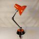 Vintage red articulated desk lamp - 70s/80s.