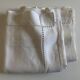 Pair of reserve linen thread pillowcases embroidered with river days without monogram