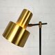 Desk lamp "Lento" Jo Hammerborg, Fog & Mørup, Brass, Denmark, 1960