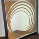 Grand miroir  Op Art, années 70,  Made in England