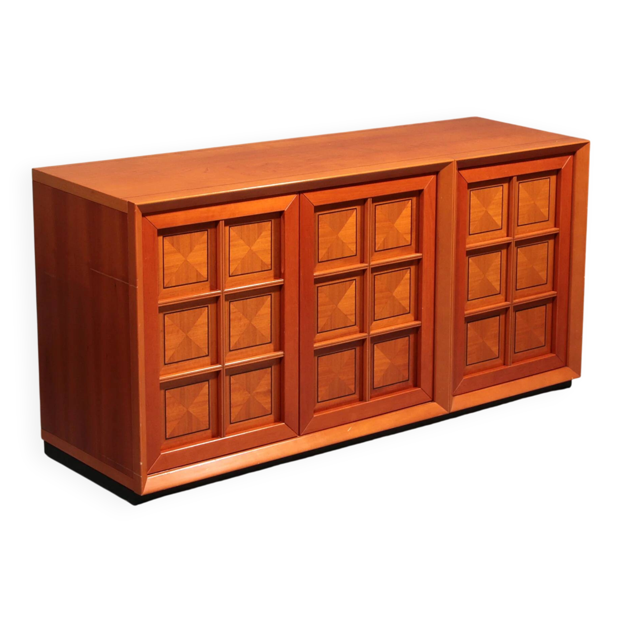 Brutalist Italian sideboard by Caccia alla Volpe for Linea Arredo