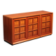 Brutalist Italian sideboard by Caccia alla Volpe for Linea Arredo