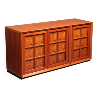 Brutalist Italian sideboard by Caccia alla Volpe for Linea Arredo