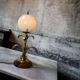 VINTAGE HIGH TABLE LAMP WITH “GOLDEN” PALM TREES, HANS KÖGL STYLE