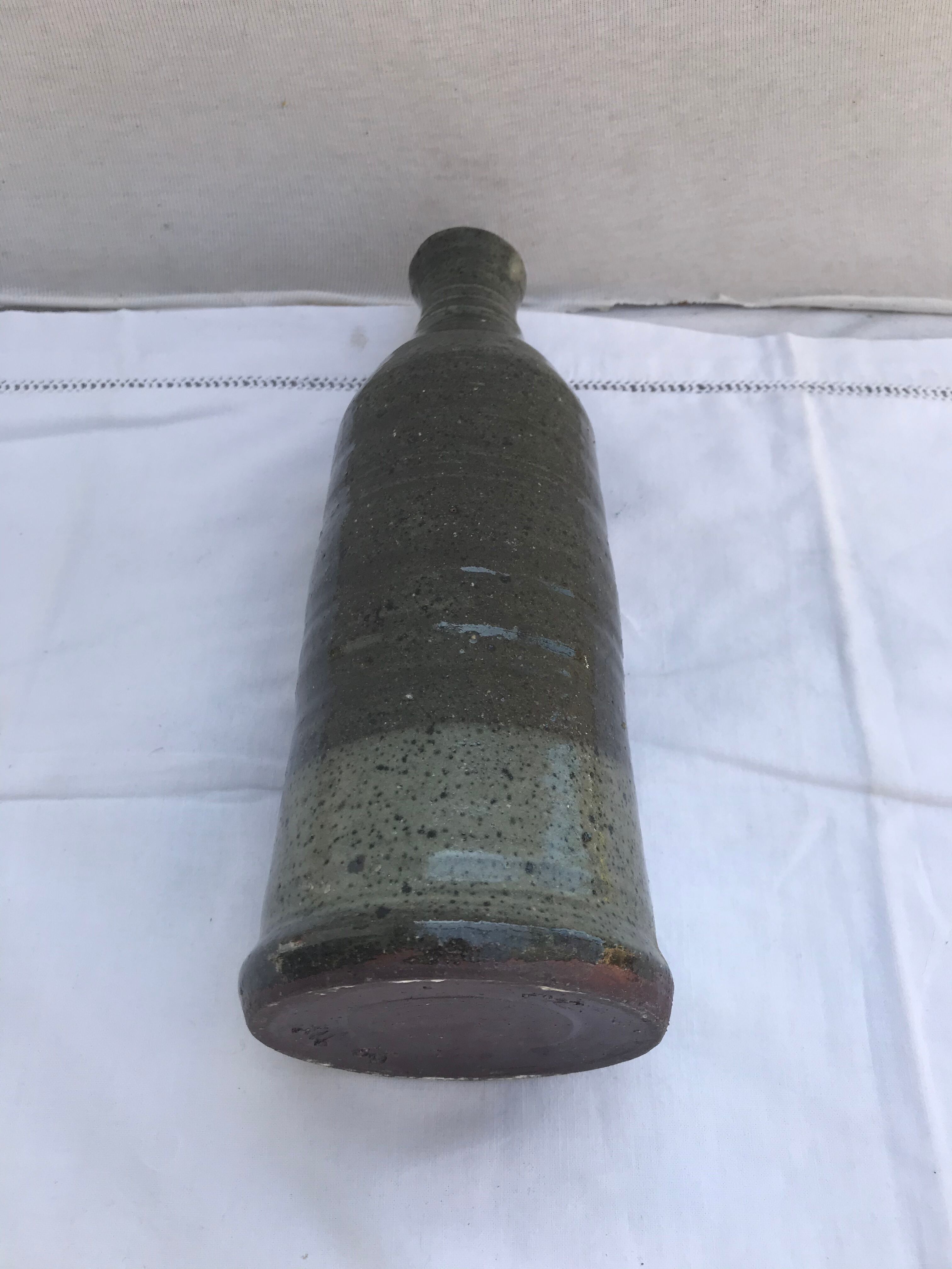 Old Bottle Grey Sandstone Marking ML XII 66 Vintage Kitchen
