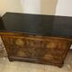Commode ancienne Louis Philippe en marbre noir