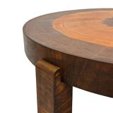 Art Deco Oak Side Table Inlaid Leaf coromandel minimalist design