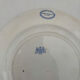 Old flat plate, light blue ironstone, HB Choisy-le-Roi model.