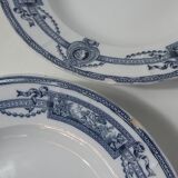 Terre de fer 3 assiettes creuses medaillon