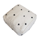 Housse de pouf Berbère Béni Ouarain à losanges noirs et blancs