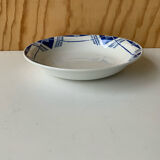 Blue Art Deco Salad Bowl Selency x Monoprix Croisé Laroche