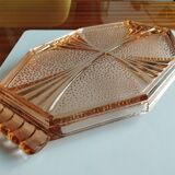 Art Deco Octagonal Glass Tray