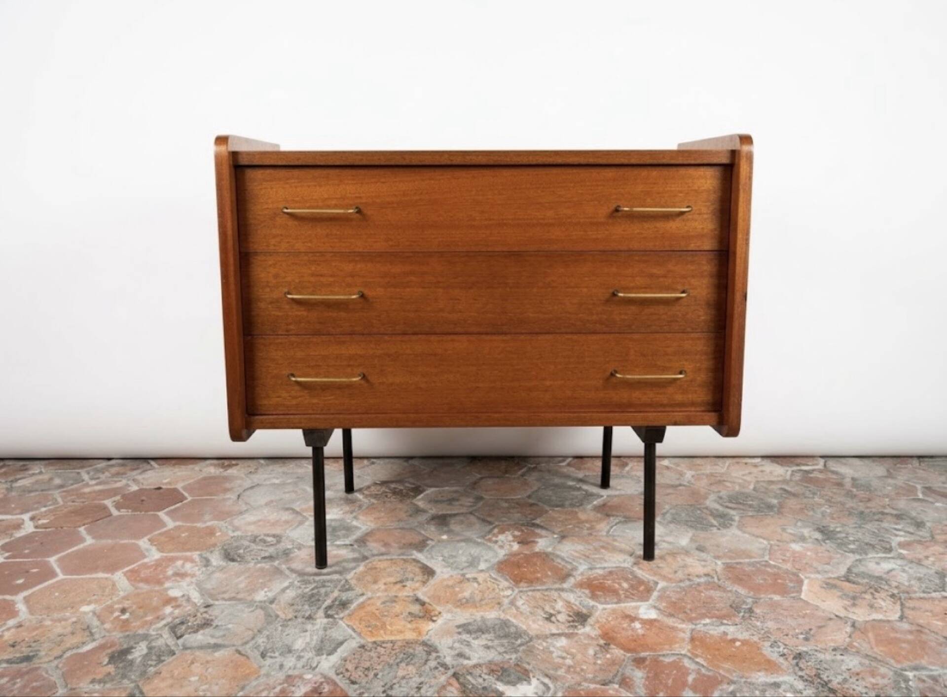 Teak chest of drawers