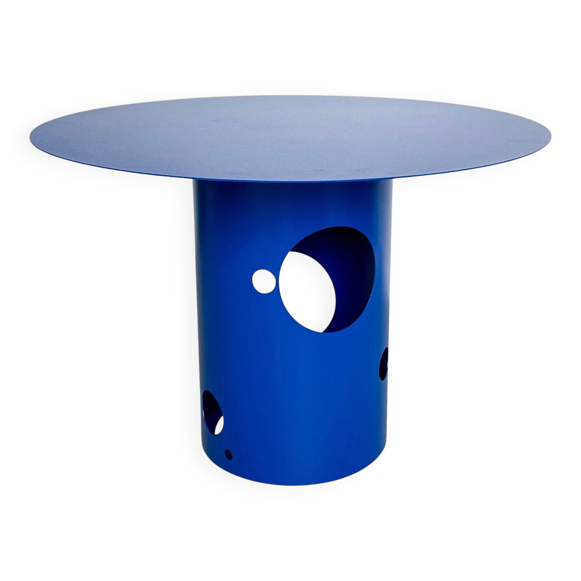 21st Century Contemporary Italian Silos Dining Table, Electric Blue