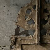 Folk art, Louis XVI style gilded mirror, 18th century