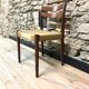 Set of 4 Scandinavian teak and rope chairs from the 60s
