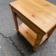 Solid pine bedside table with drawer 1990