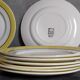 Eight dessert plates from Salins service "Menton" 50s