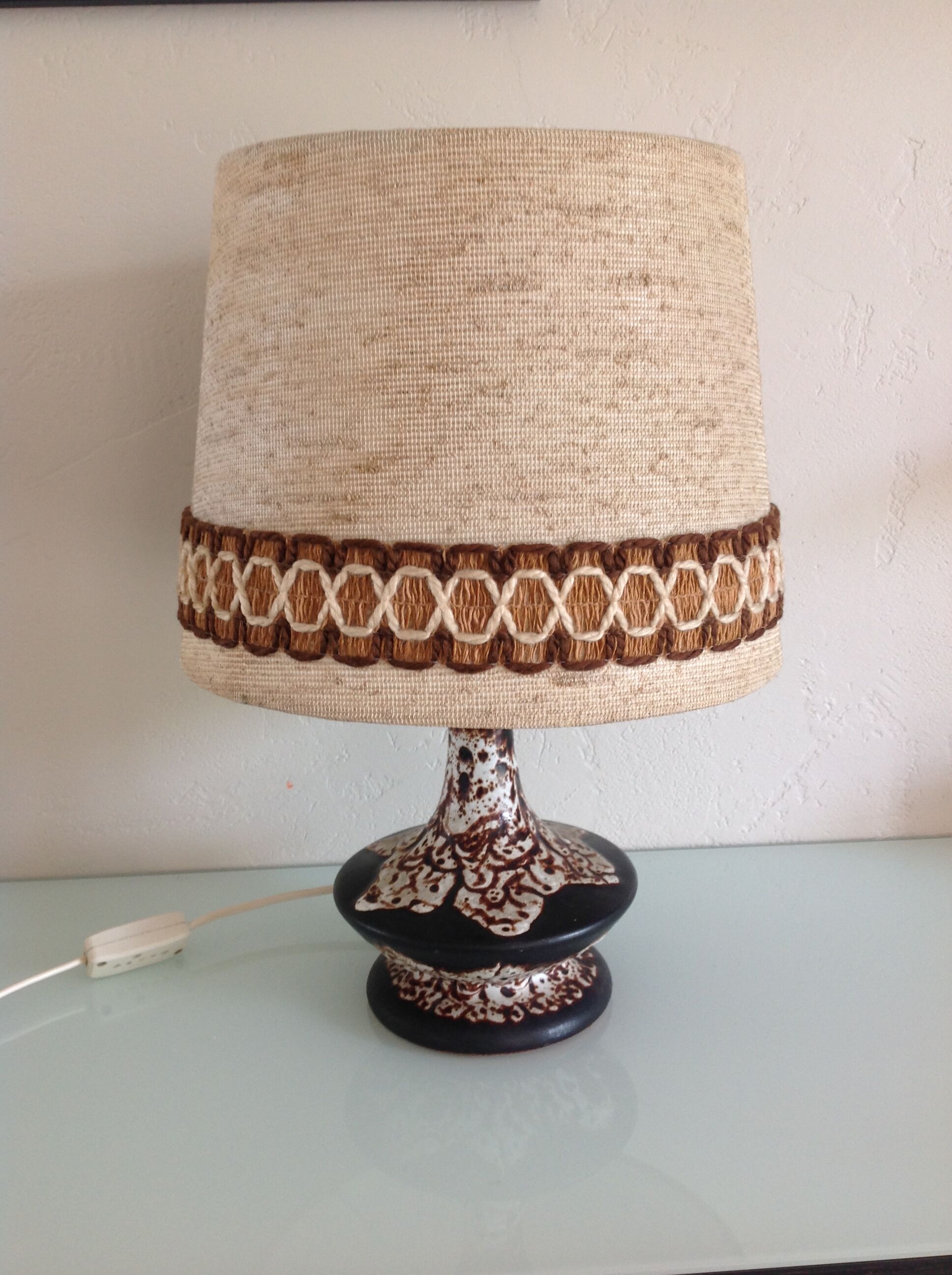 Lamp vintage ceramic 70s