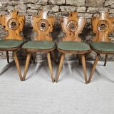 Lot of 4 bistro inn chairs from the 1970s